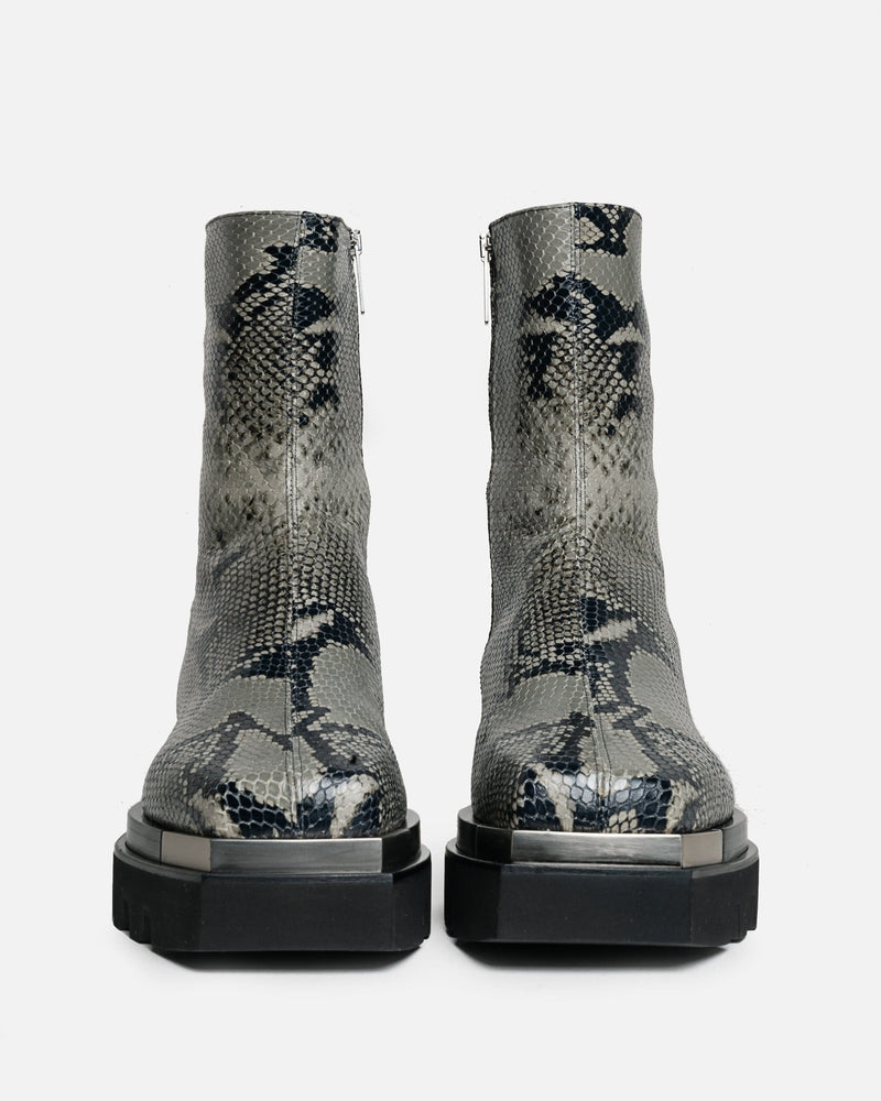 Combat Boot in Cool Grey Python – SVRN