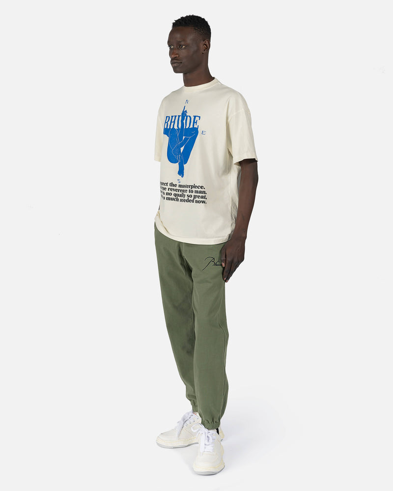 Rhude Men's T-Shirts Compass T-Shirt in Vintage White
