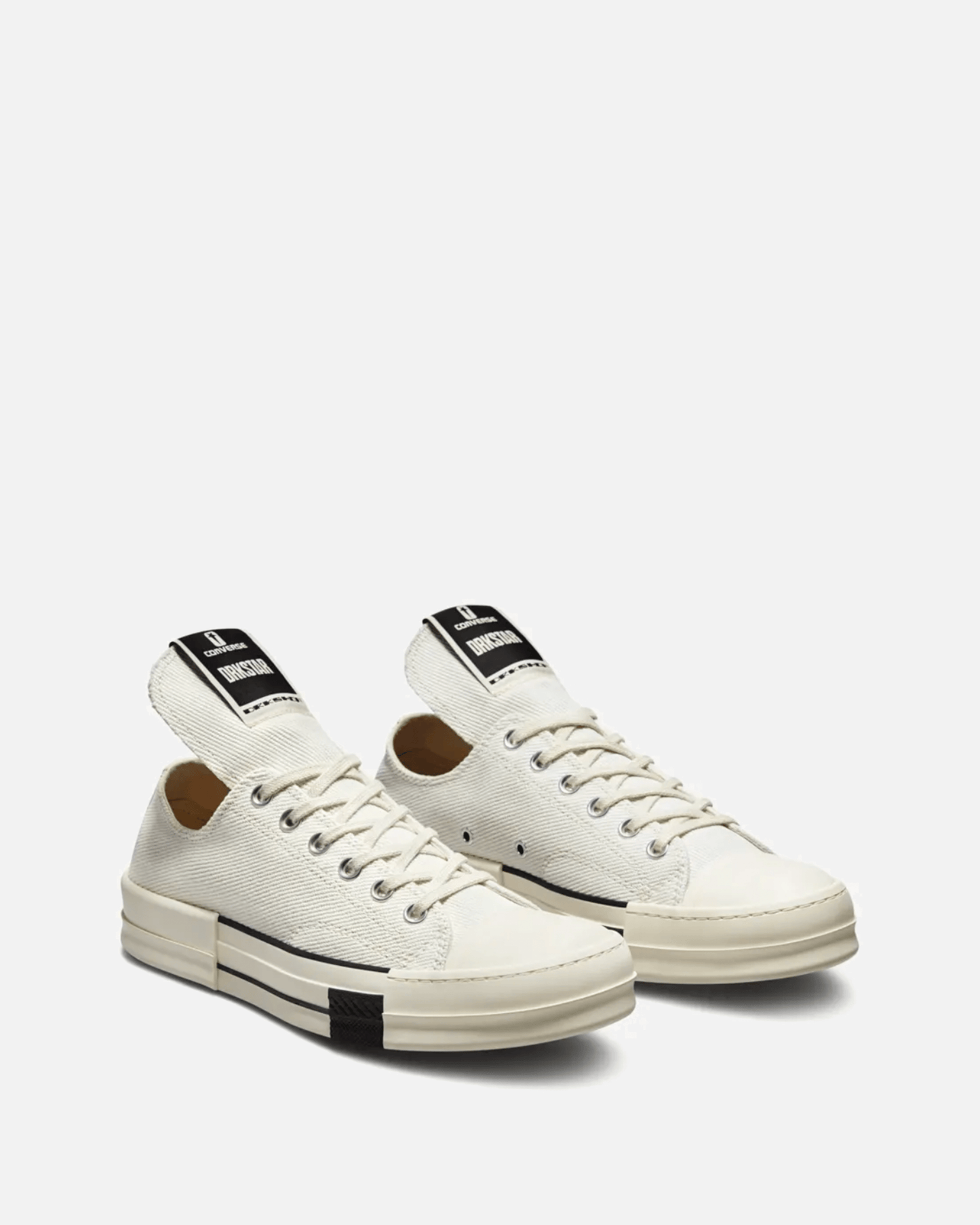 Rick Owens DRKSHDW Men's Shoes Converse Drkstar Ox in Lily White/White
