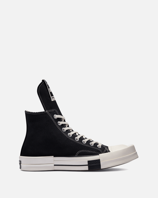 Rick Owens DRKSHDW Men's Sneakers Converse TURBODRK Hi in Black/White