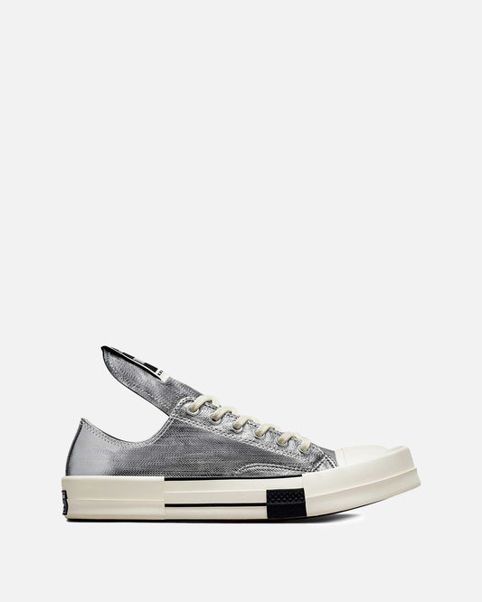 Rick Owens DRKSHDW Men's Sneakers Converse Turbodrk in Silver/Ecru