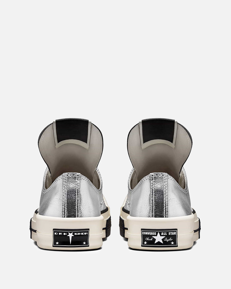 Rick Owens DRKSHDW Men's Sneakers Converse Turbodrk in Silver/Ecru