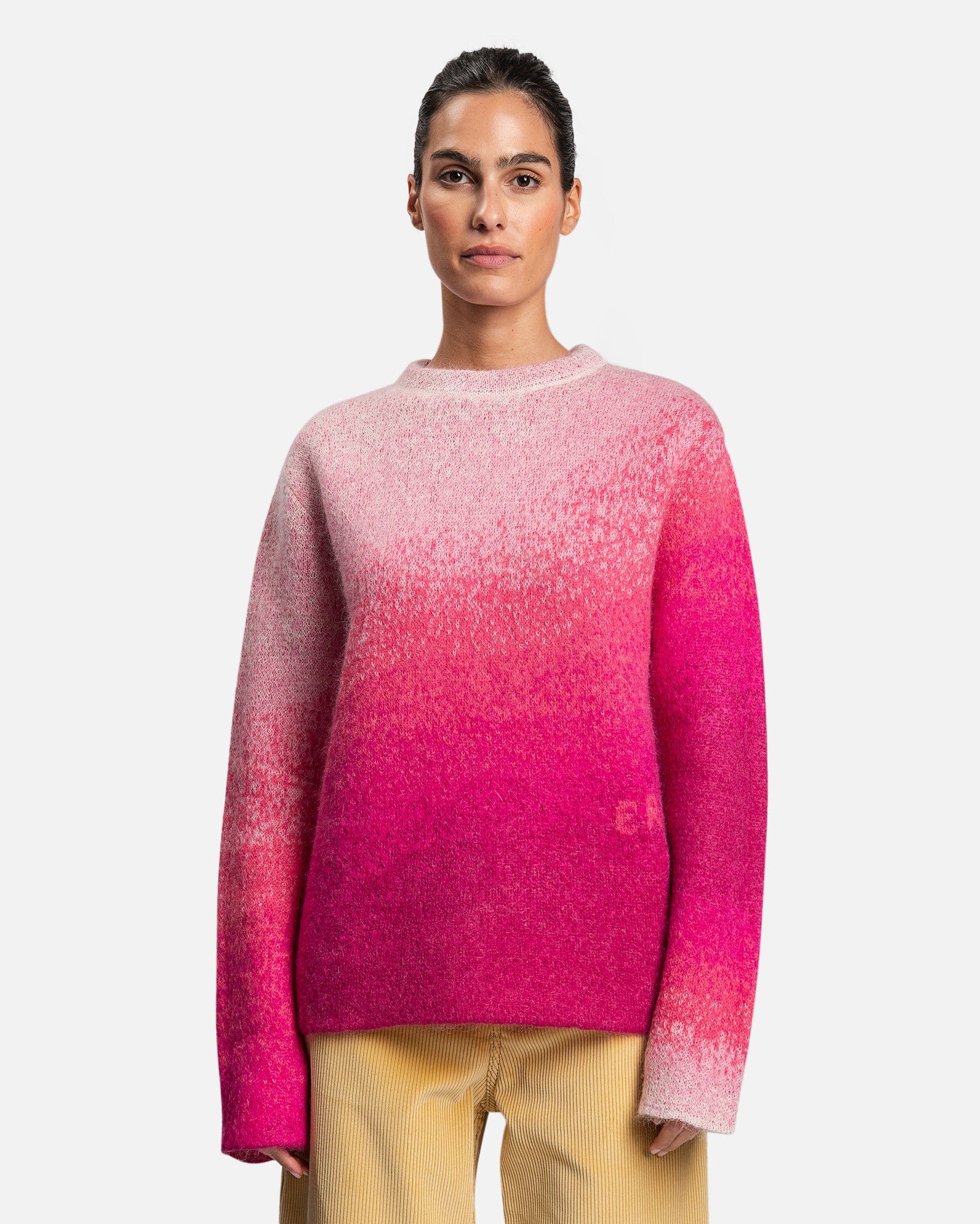ERL Men's Sweater Copy of Gradient Crew Neck Sweater in Pink