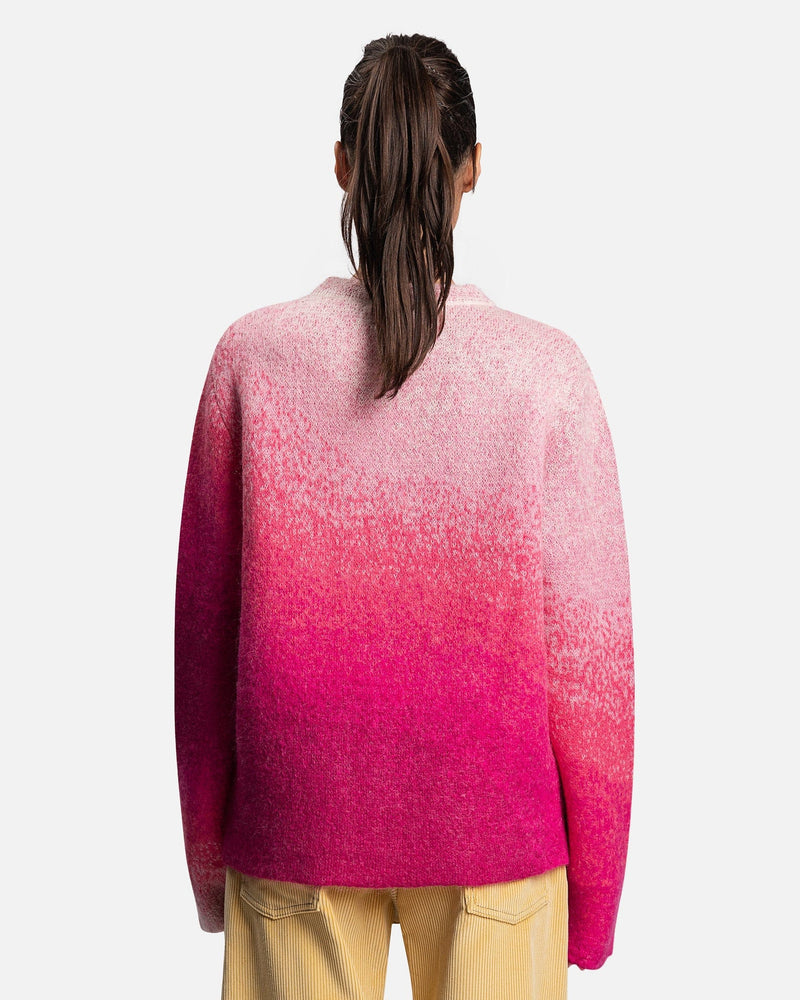 ERL Men's Sweater Copy of Gradient Crew Neck Sweater in Pink