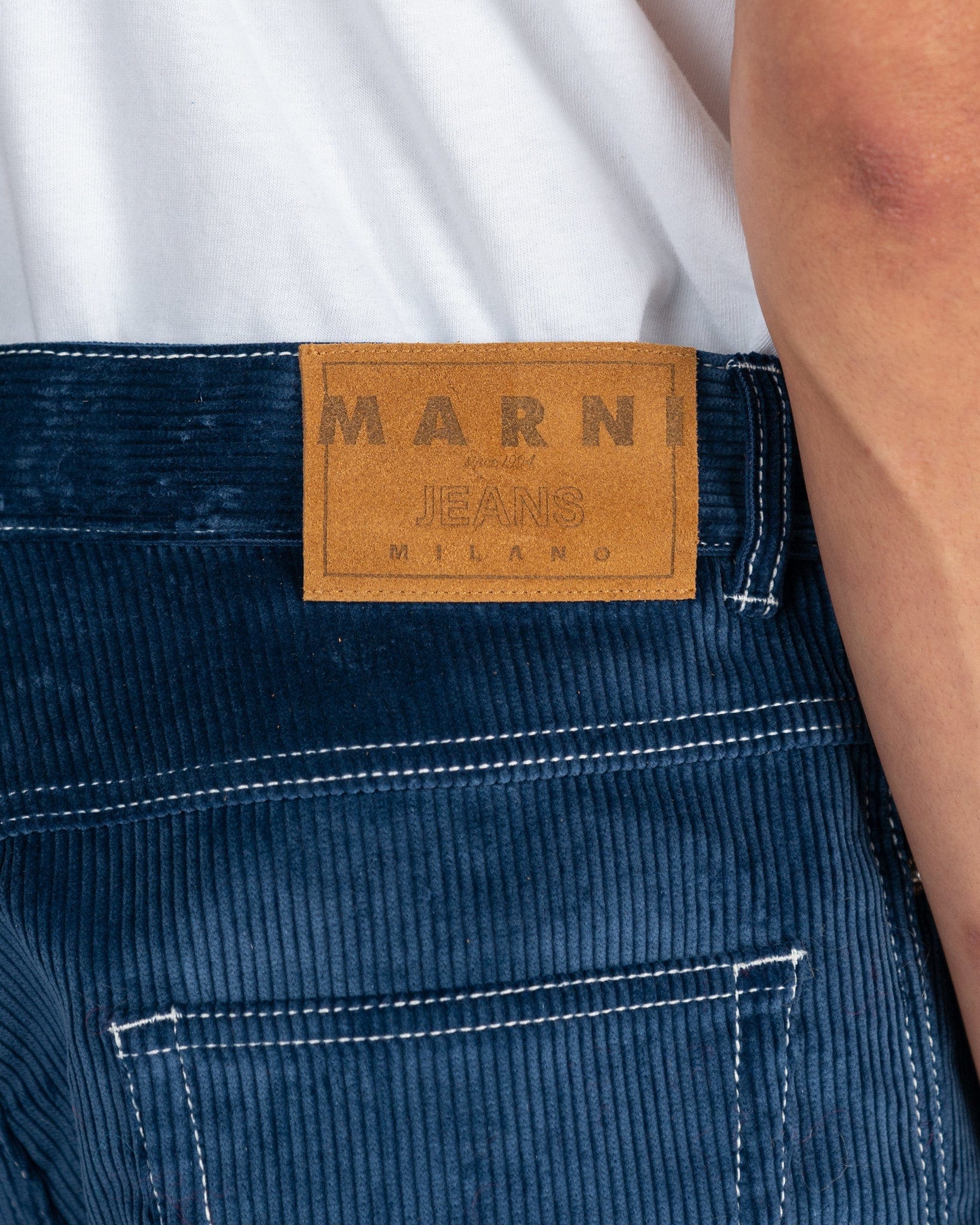 Marni Men's Pants Corduroy Pants in Blue