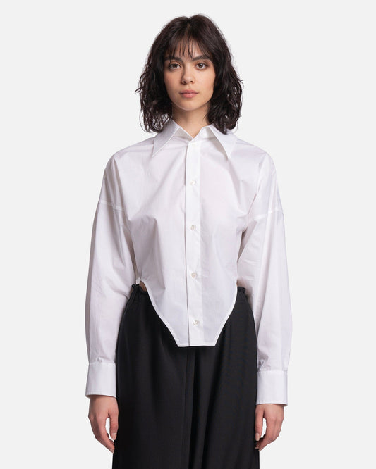 MM6 Maison Margiela Women Tops Corset Shirt in White
