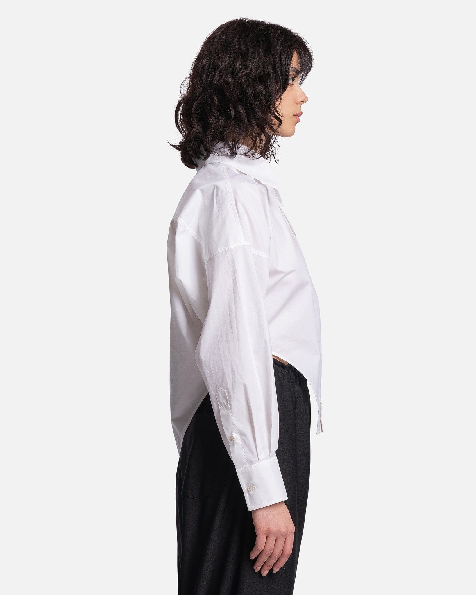 MM6 Maison Margiela Women Tops Corset Shirt in White