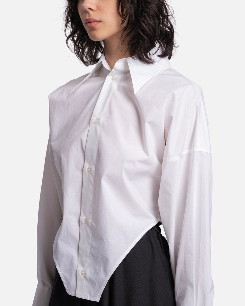 MM6 Maison Margiela Women Tops Corset Shirt in White