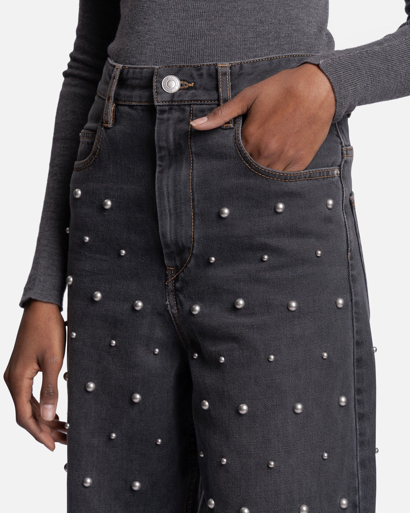 Isabel Marant Etoile Women Pants Corsy Pants in Faded Black