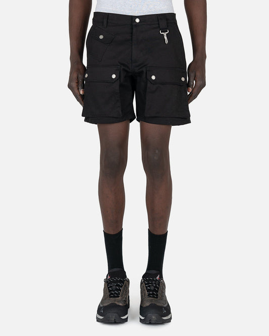 Reese Cooper Men's Shorts Cotton Cargo Shorts in Black