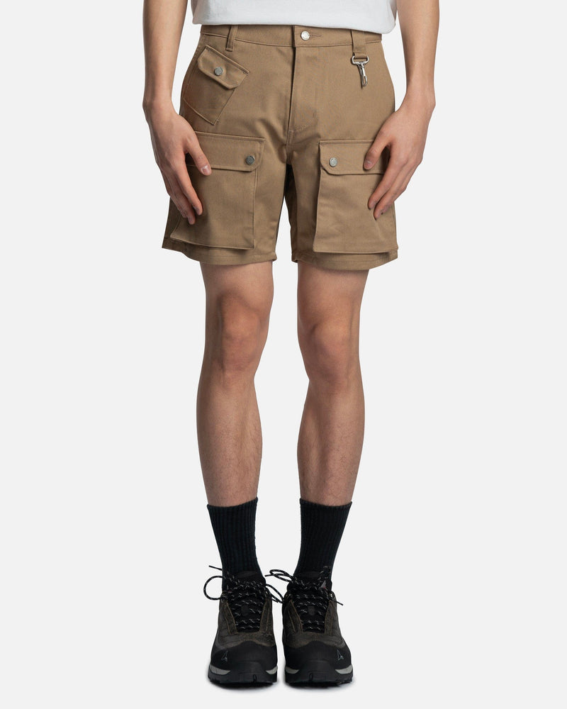 Reese Cooper Men's Shorts Cotton Cargo Shorts in Khaki