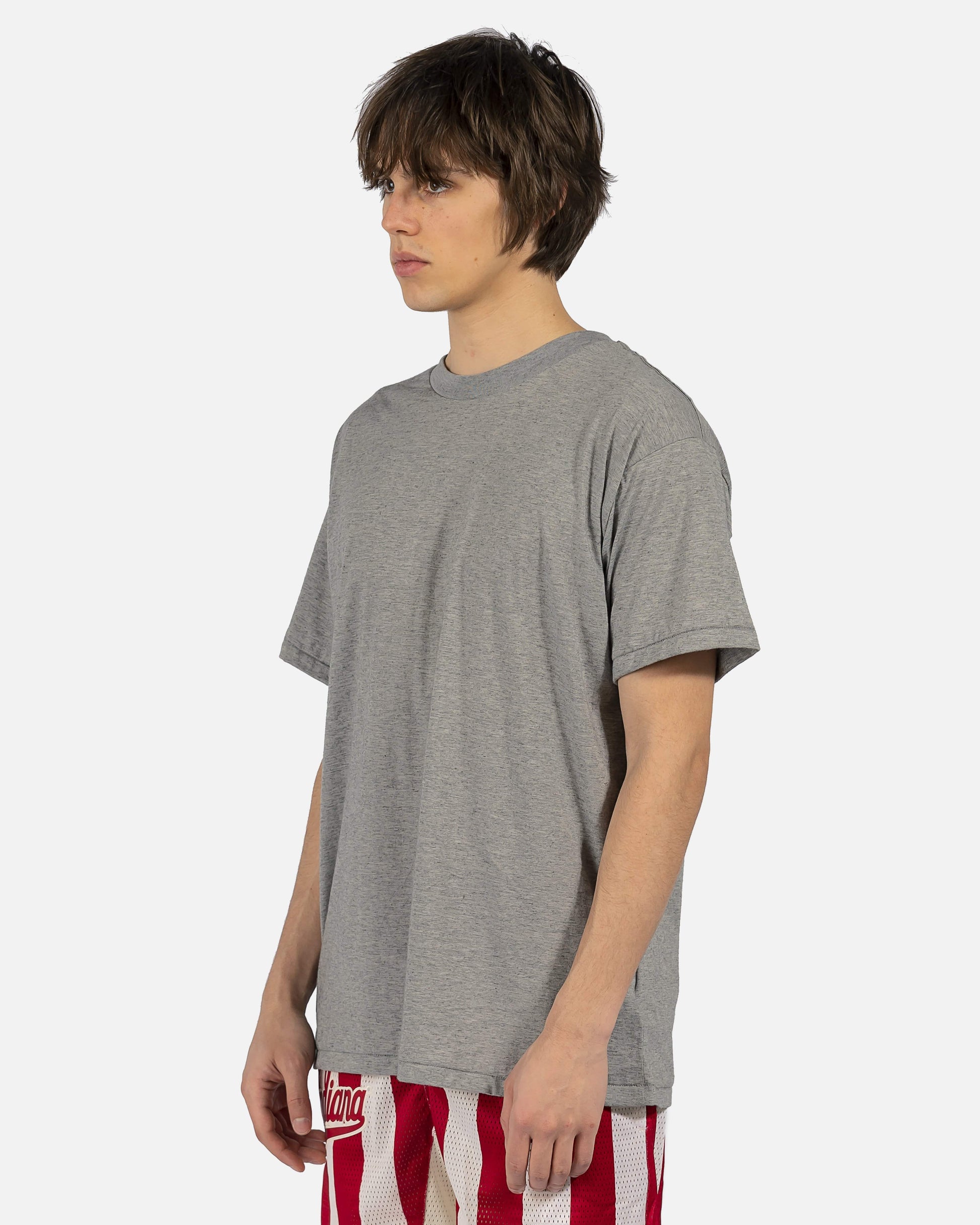 John Elliott Men's T-Shirts Cotton Cashmere T-Shirt in Heather Grey