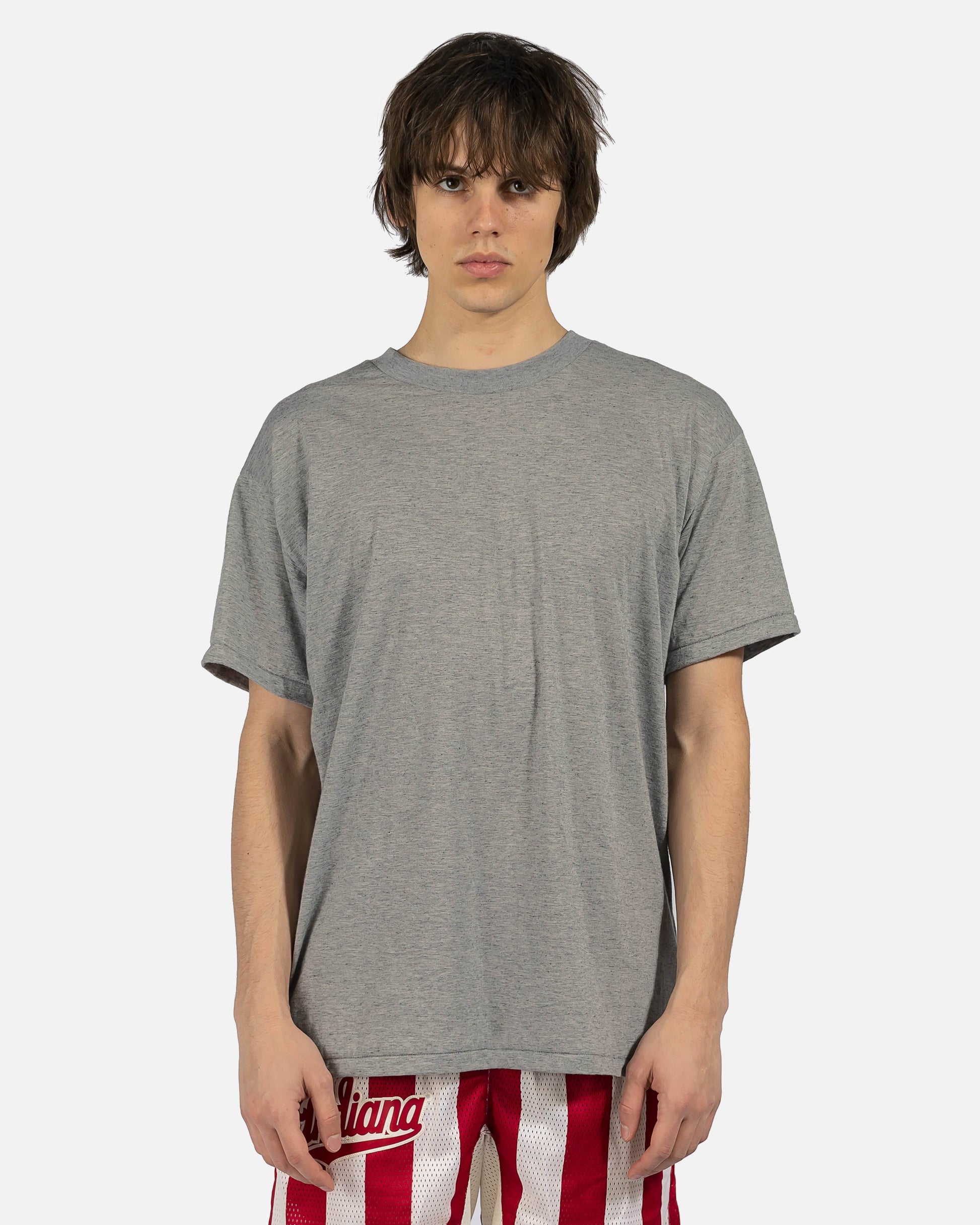 John Elliott Men's T-Shirts Cotton Cashmere T-Shirt in Heather Grey