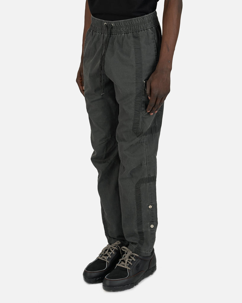 John Elliott Men's Pants Cotton Poplin Frame II Cargo Pants in Black
