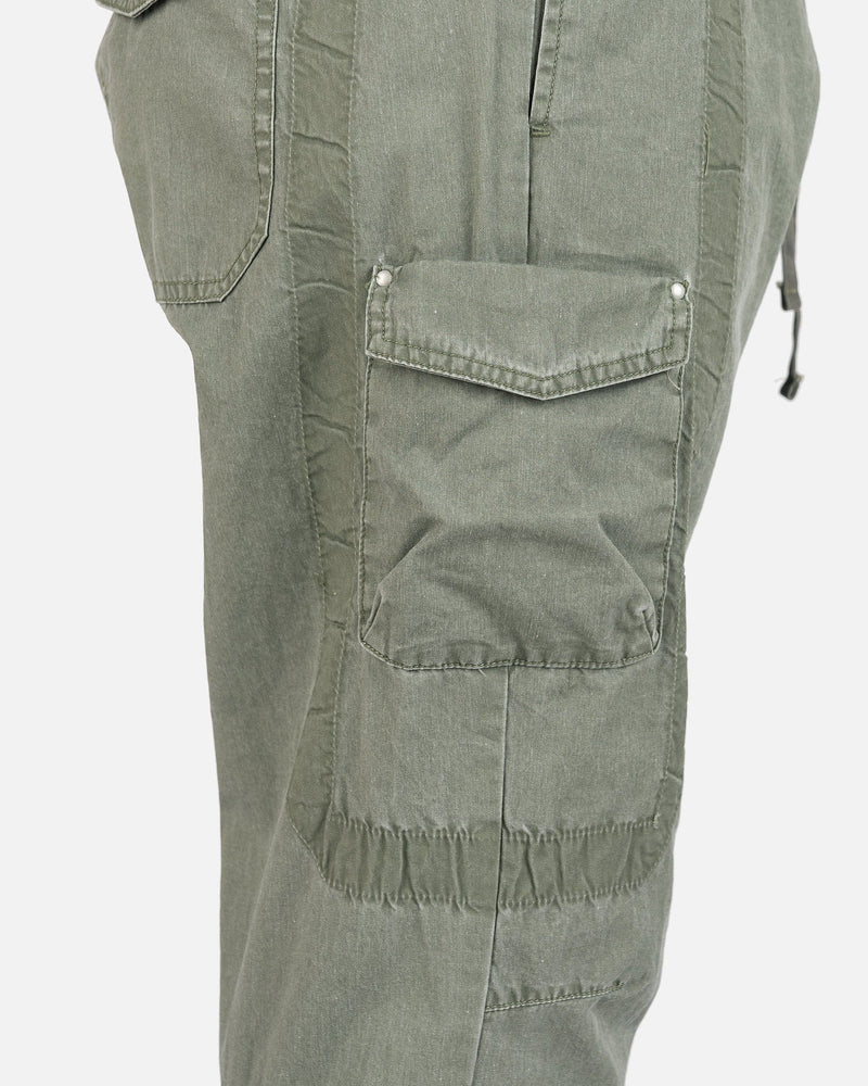 John Elliott Men's Pants Cotton Poplin Frame II Cargo Pants in Olive