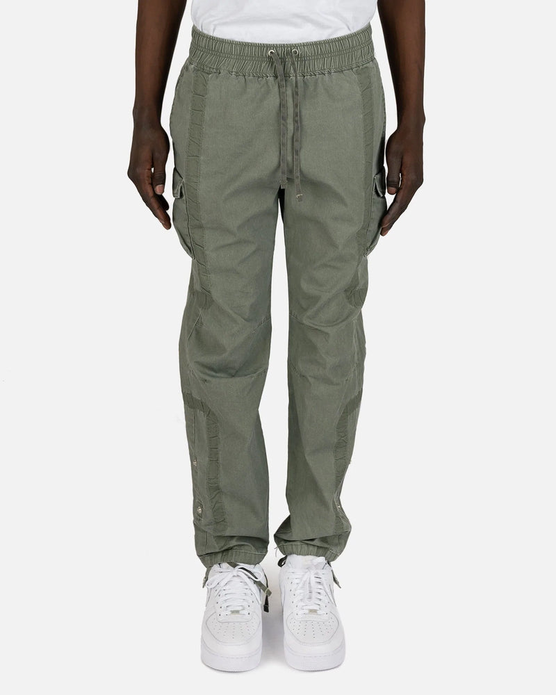 John Elliott Men's Pants Cotton Poplin Frame II Cargo Pants in Olive