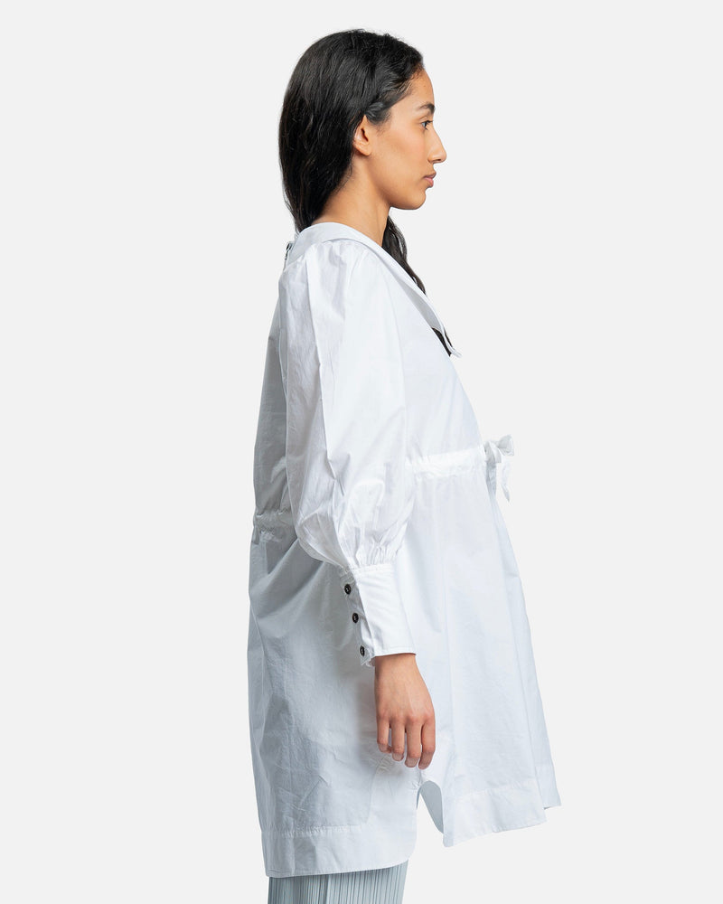 ganni cotton poplin v neck dress Ganni Cotton Poplin V-Neck Maxi Dress