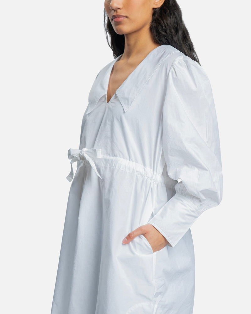 ganni light cotton dress GANNI White Dress in Cotton