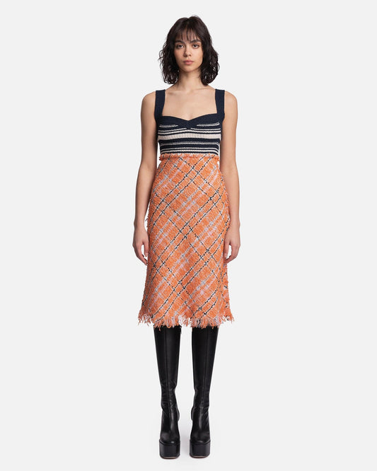 Marni Women Dresses Cotton Tweed Dress in Alkekengi
