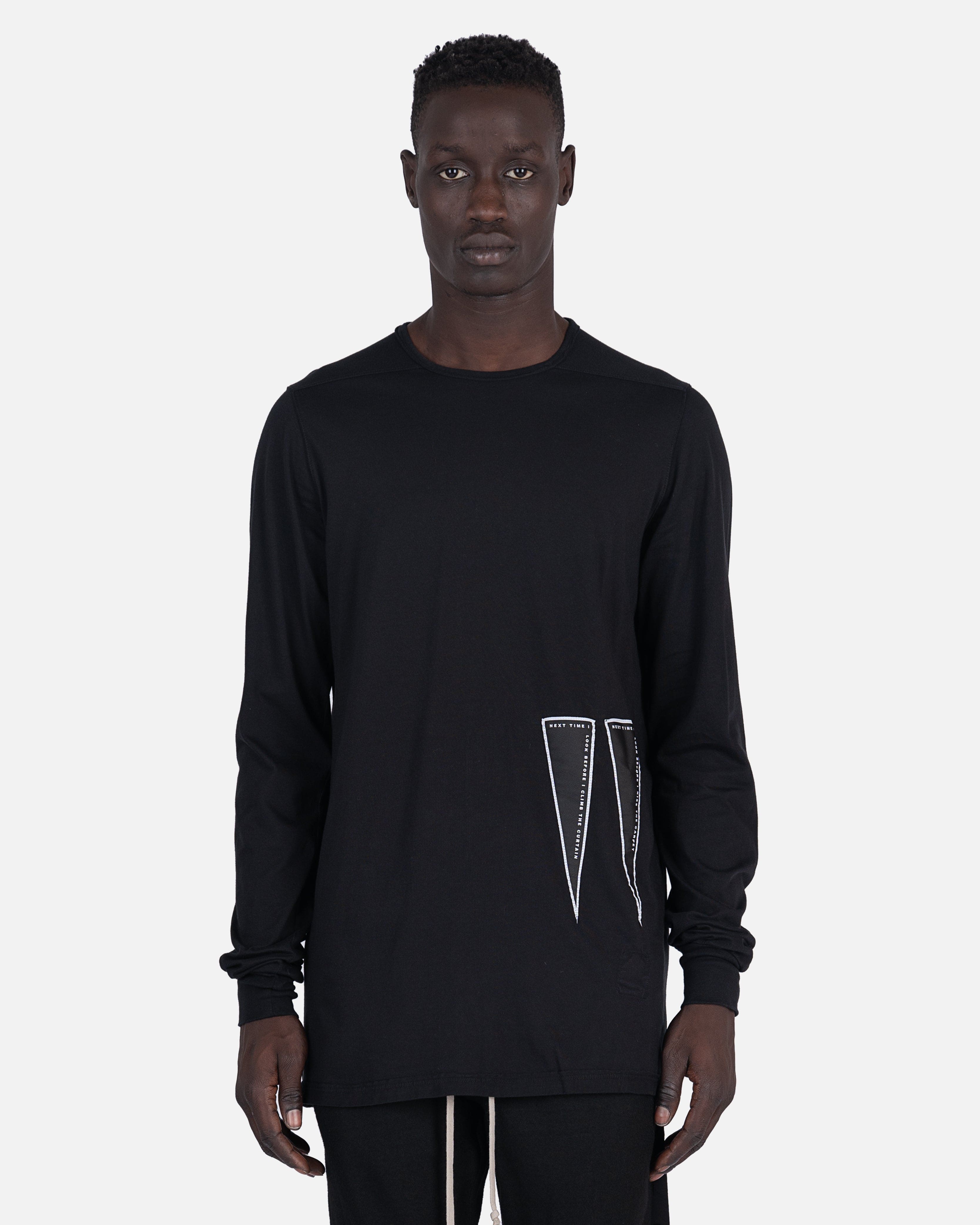 トップス RICK OWENS DRKSHDW Long Sleeve T-shirt Rick Owens DRKSHDW - Level Long Sleeve T-Shirt - Black – Xhibition