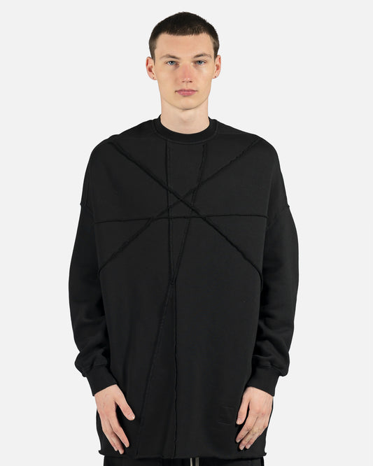 Rick Owens DRKSHDW Men's Sweatshirts Crater Tunic in Black