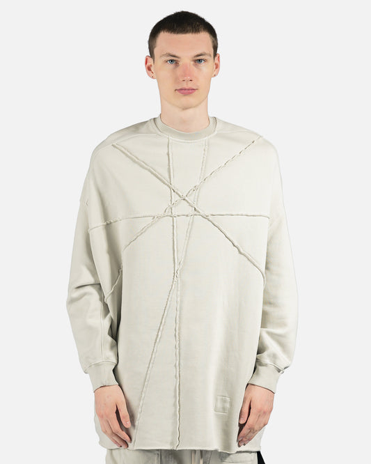 Rick Owens DRKSHDW Men's Sweatshirts Crater Tunic in Oyster