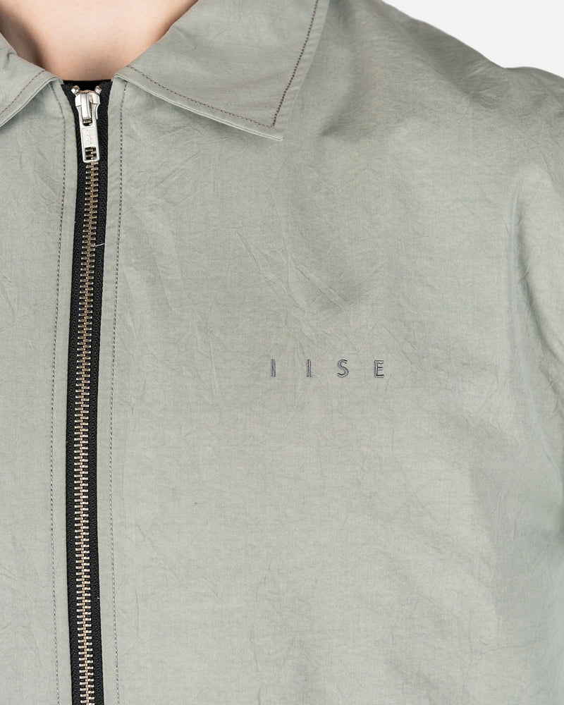 IISE Men's Jackets Creased Coach Jacket in Teal