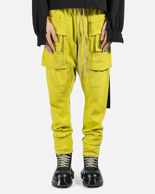 Rick Owens DRKSHDW Men's Pants Creatch Cargo Drawstring in Acid