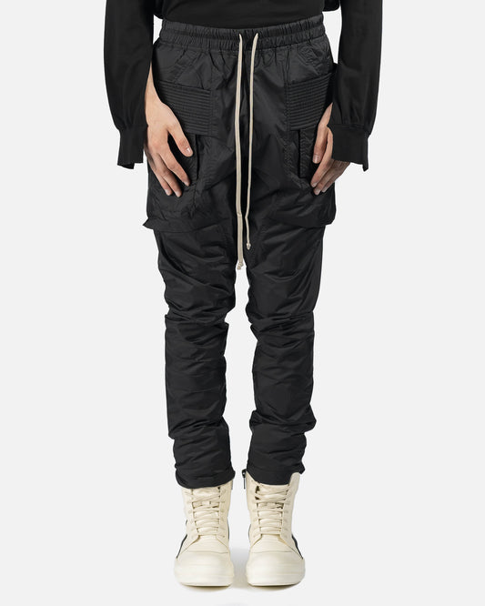 Rick Owens DRKSHDW Men's Pants Creatch Cargo Drawstring in Black