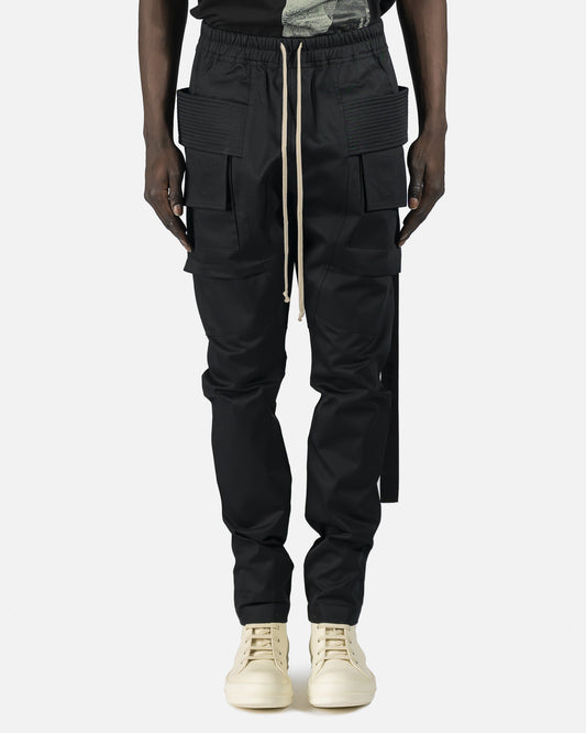 Rick Owens DRKSHDW Men's Pants Creatch Cargo Drawstring in Black