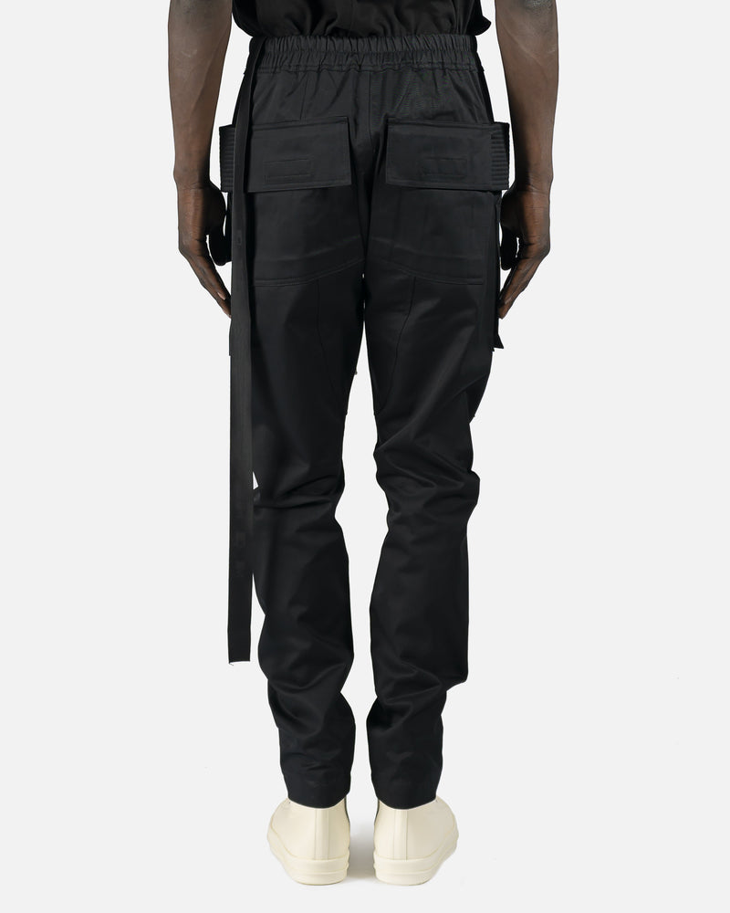 Rick Owens DRKSHDW Men's Pants Creatch Cargo Drawstring in Black