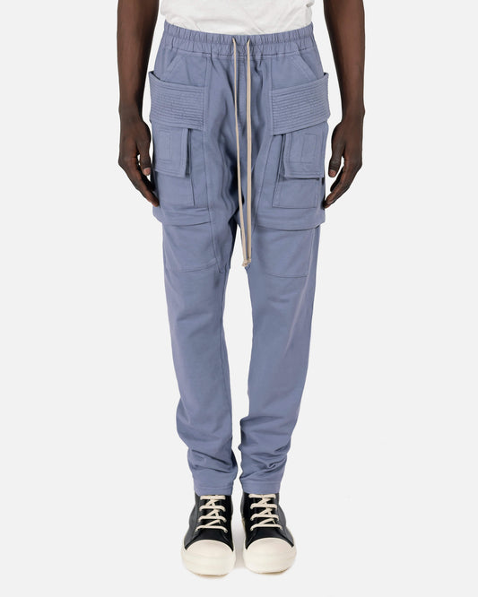 Rick Owens DRKSHDW Men's Pants Creatch Cargo Drawstring in Bruise