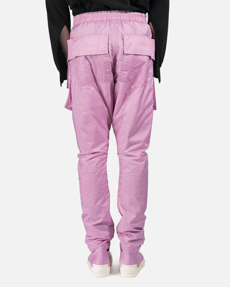 Rick Owens DRKSHDW Men's Pants Creatch Cargo Drawstring in Dirty Pink
