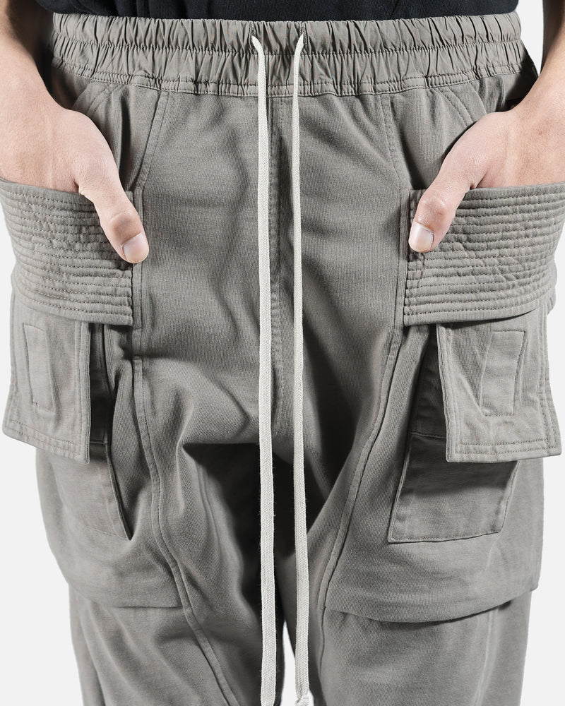 Rick Owens DRKSHDW Men's Pants Creatch Cargo Drawstring in Dust