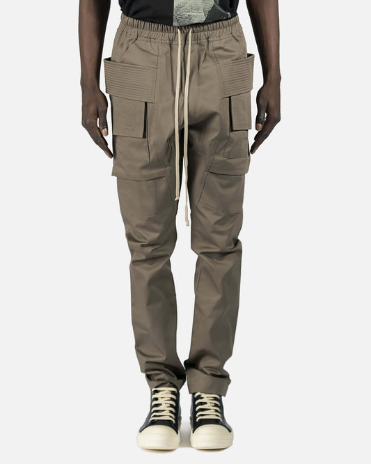 Rick Owens DRKSHDW Men's Pants Creatch Cargo Drawstring in Dust