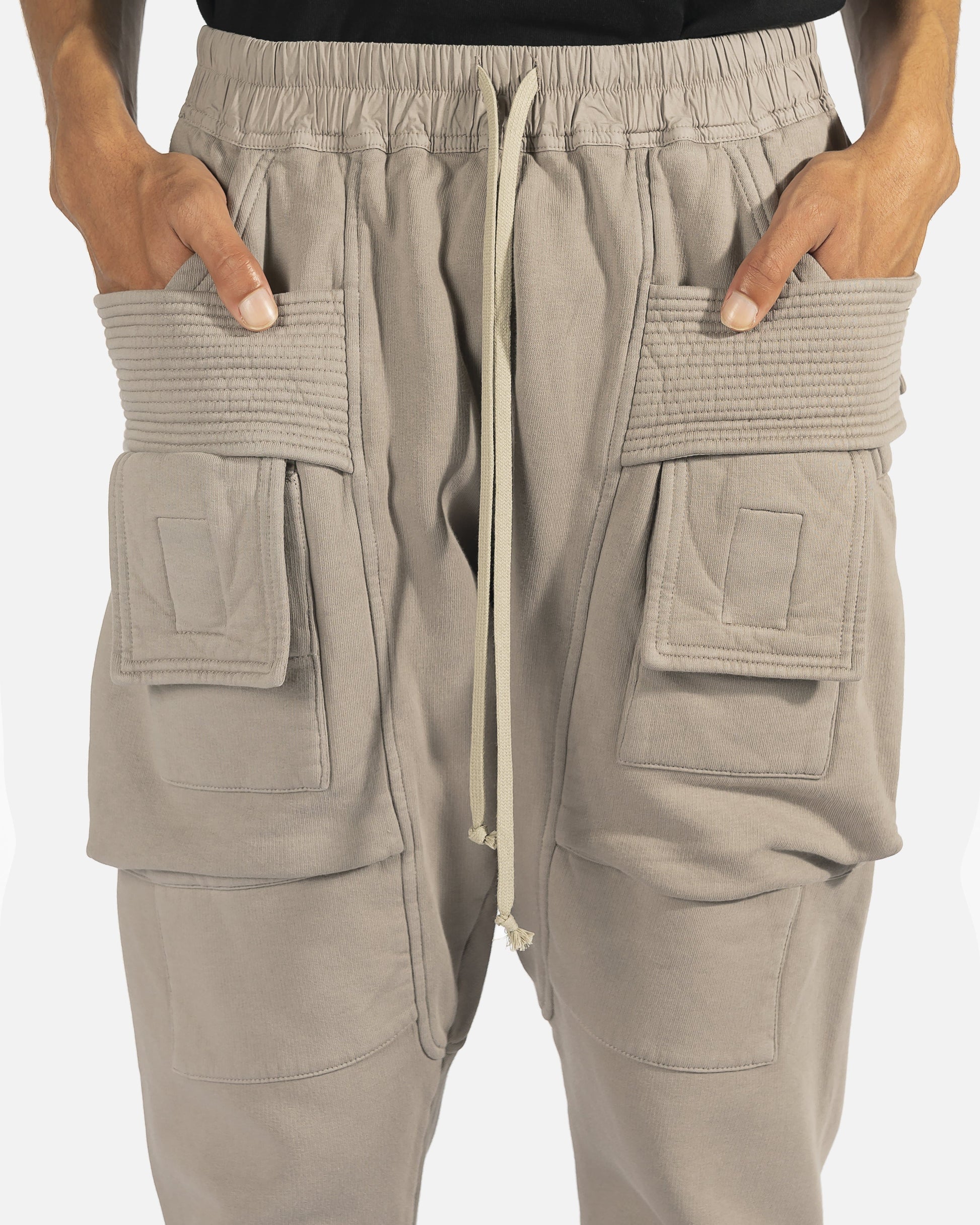 Rick Owens DRKSHDW Men's Pants Creatch Cargo Pant in Putty
