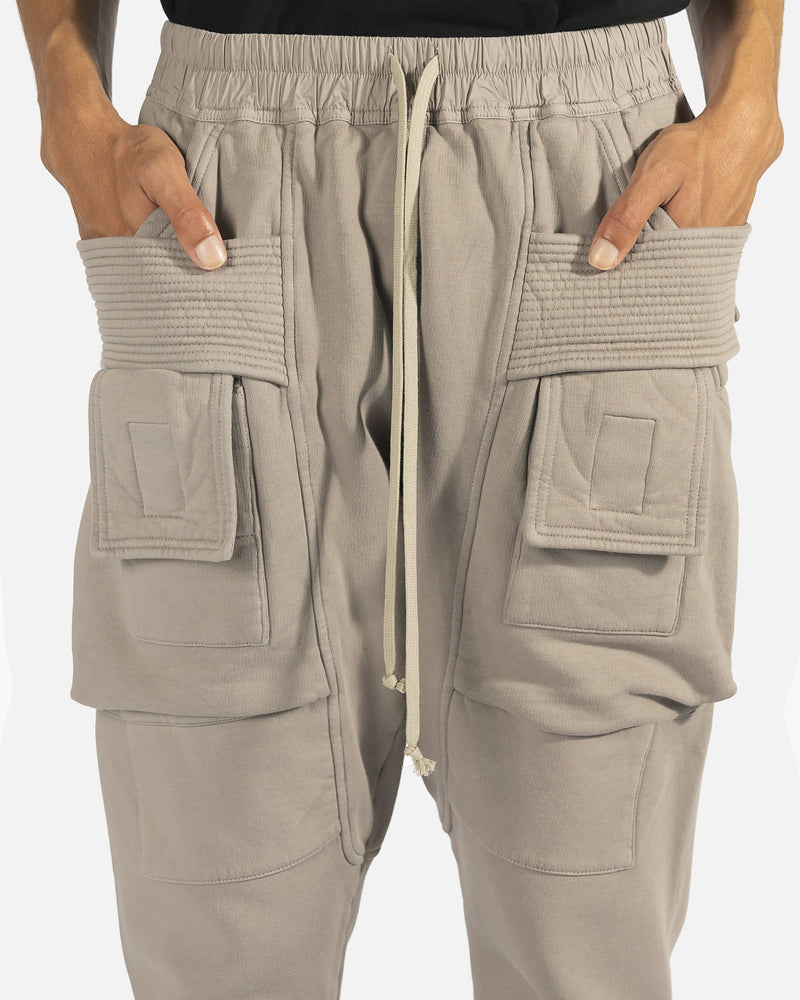 Rick Owens DRKSHDW Men's Pants Creatch Cargo Pant in Putty