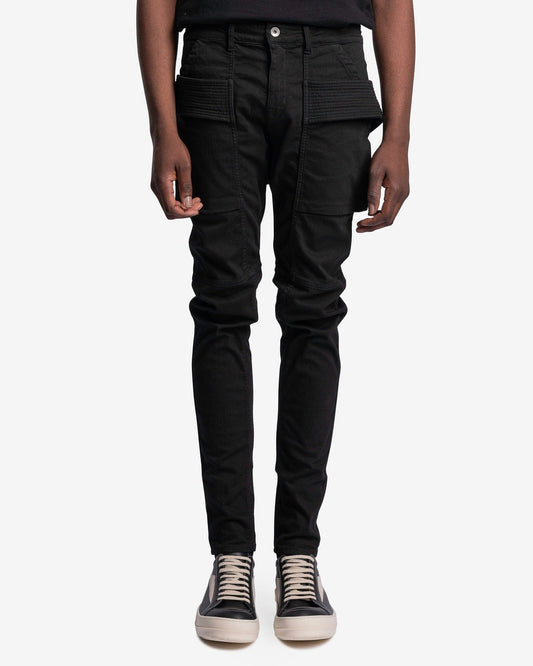 Rick Owens DRKSHDW Men's Pants Creatch Pants in Black