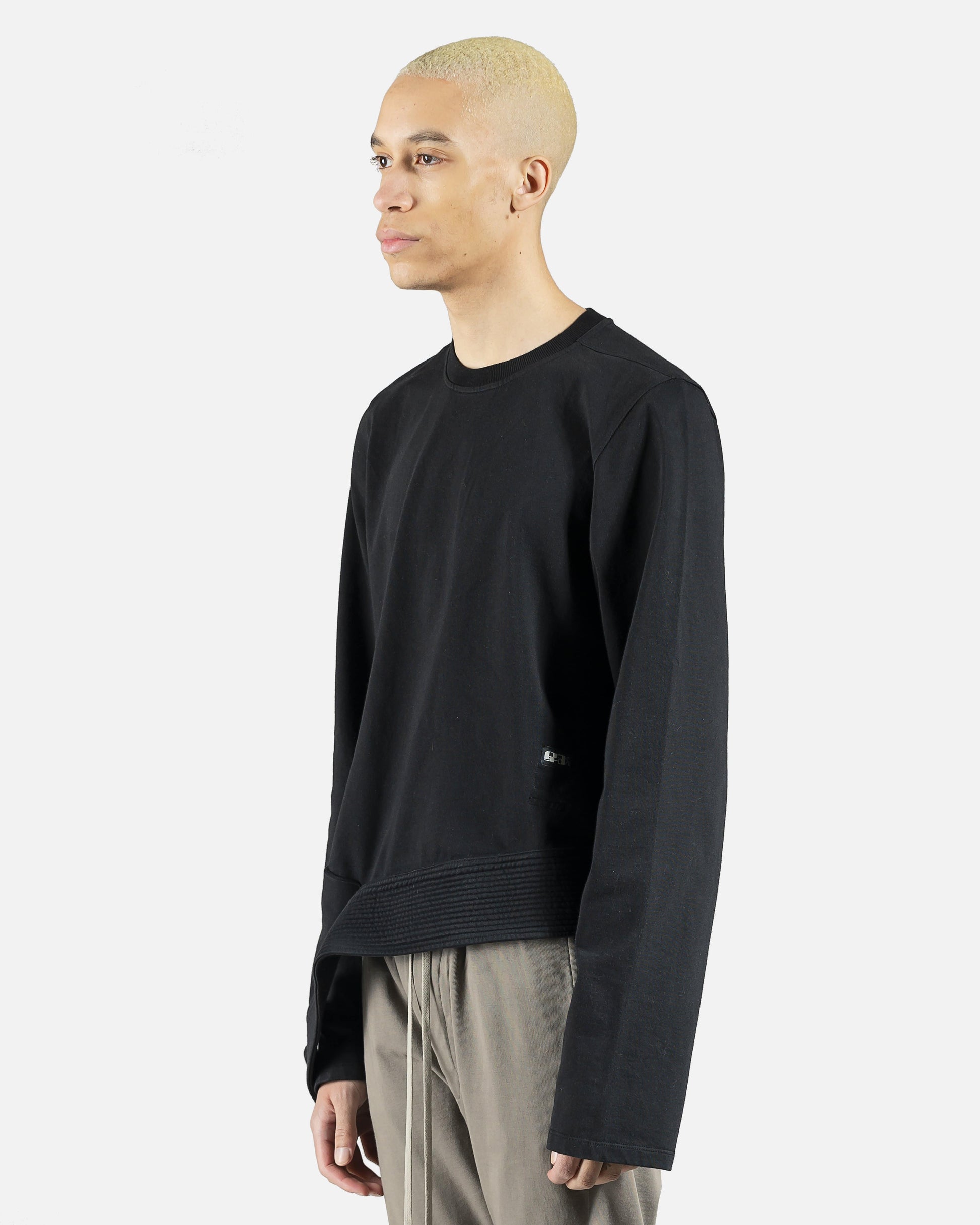 Rick Owens DRKSHDW Men's Sweatshirts Creatch Sweatshirt in Black