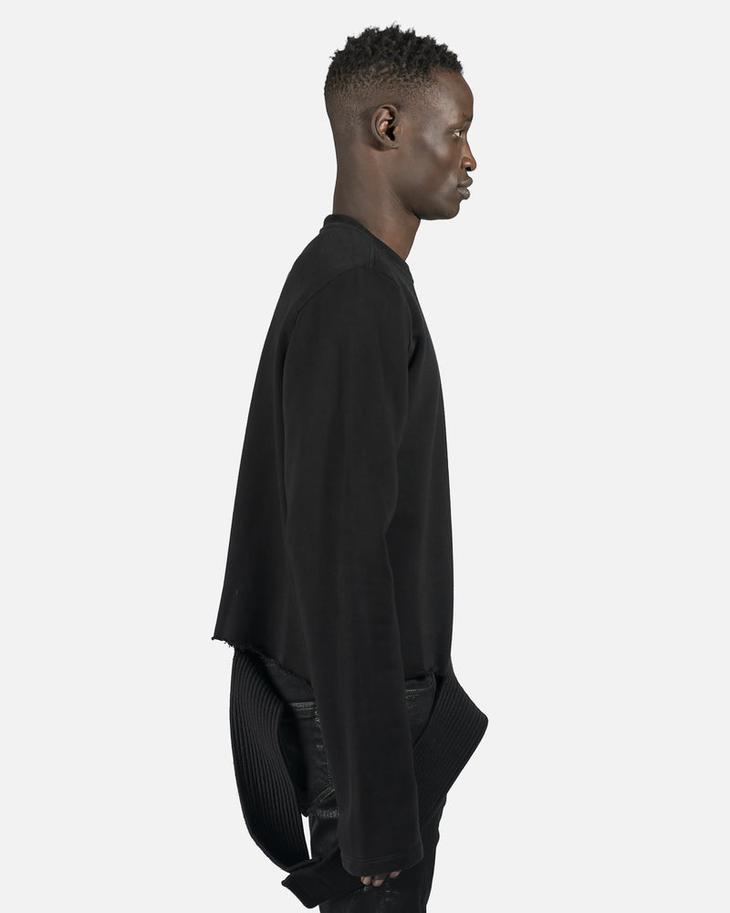 Rick Owens DRKSHDW Men's Sweatshirts Creatch Sweatshirt in Black