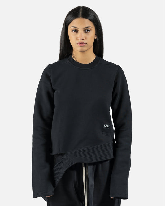 Rick Owens DRKSHDW Women's Sweatshirts Creatch Sweatshirt in Black