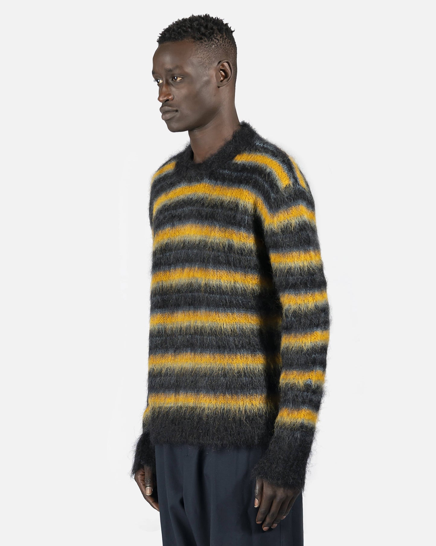 Marni mens sweater Crew Neck Sweater in Black