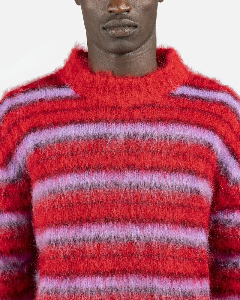Marni mens sweater Crew Neck Sweater in Red