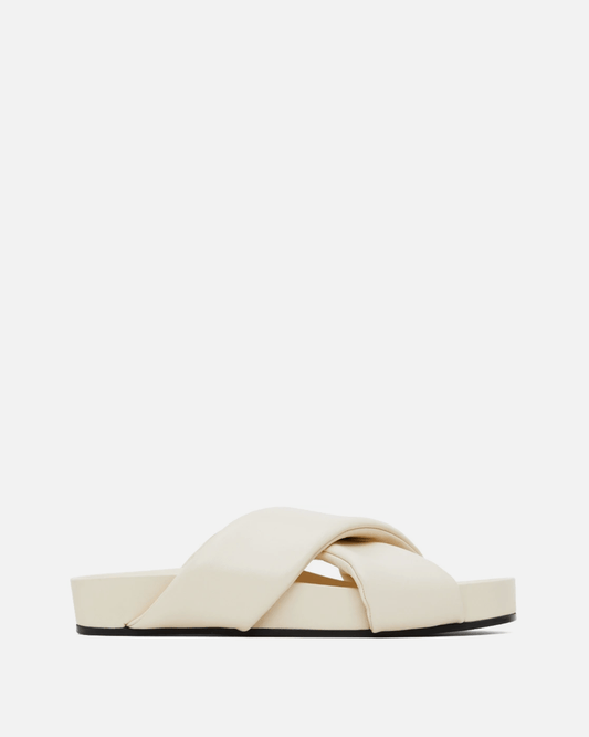 Jil Sander Unisex Sandals Criss-Cross Sandals in Natural