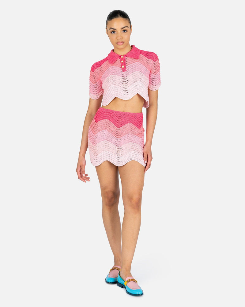 Casablanca Women Skirts Crochet Skirt in Pink