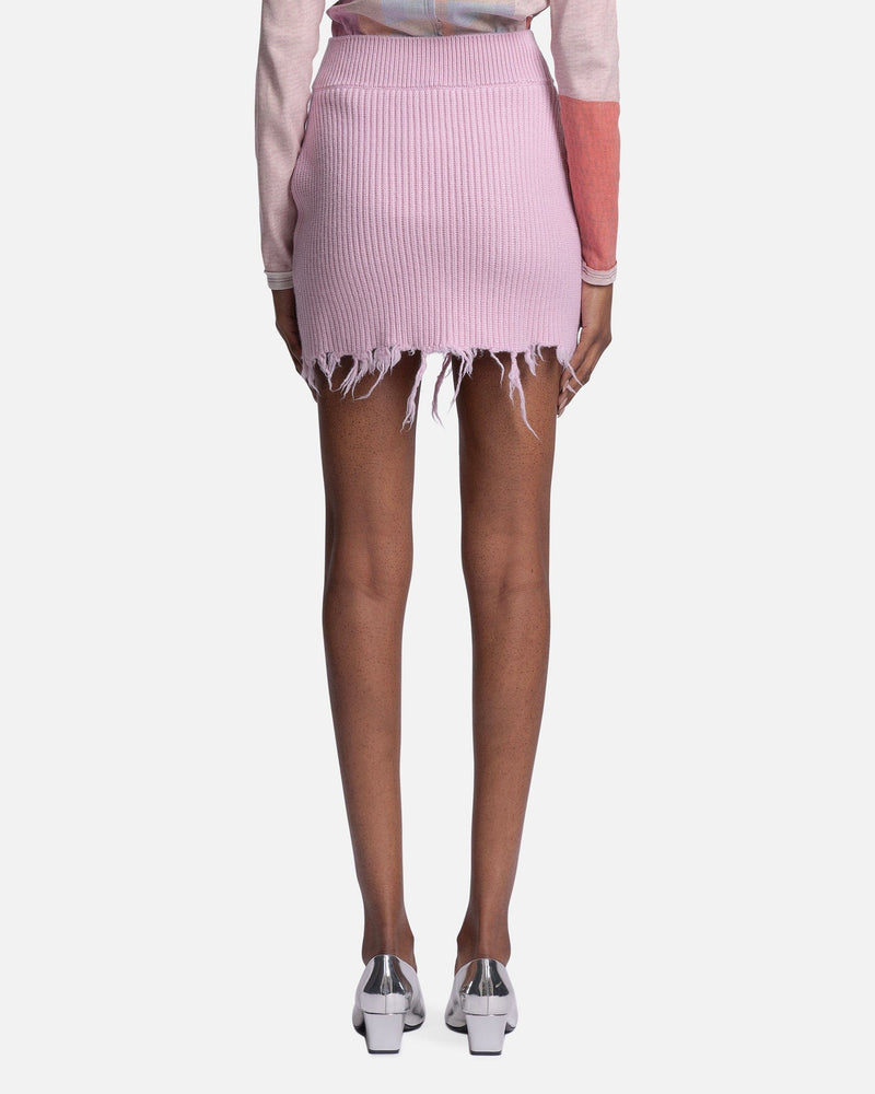 VETEMENTS Women Sweaters Cropped Cardigan Knitted Set in Baby Pink