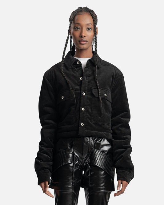 Rick Owens DRKSHDW Women Jackets Cropped Outershirt in Black