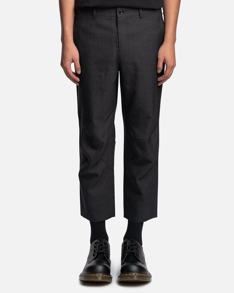 Comme des Garcons Homme Deux Men's Pants Cropped Tailored Trousers in Charcoal Grey