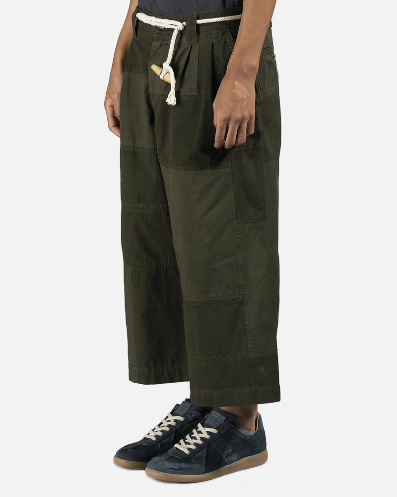 JW Anderson Men's Pants Cropped Trousers in Khaki