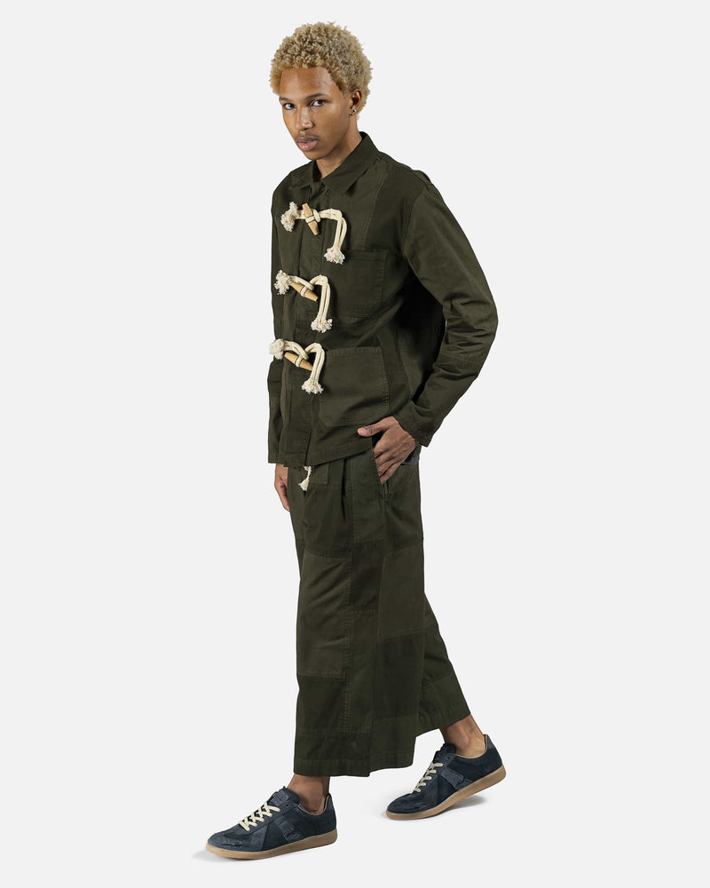 JW Anderson Men's Pants Cropped Trousers in Khaki